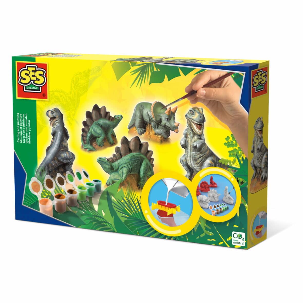 Set creativ mulaj si pictura – Dinozauri
