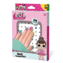 Set manichiura copii L.O.L., cu folii decorative de unghii