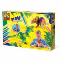 Set creativ, Desenez dinozauri din lemn cu markere cu aerograf