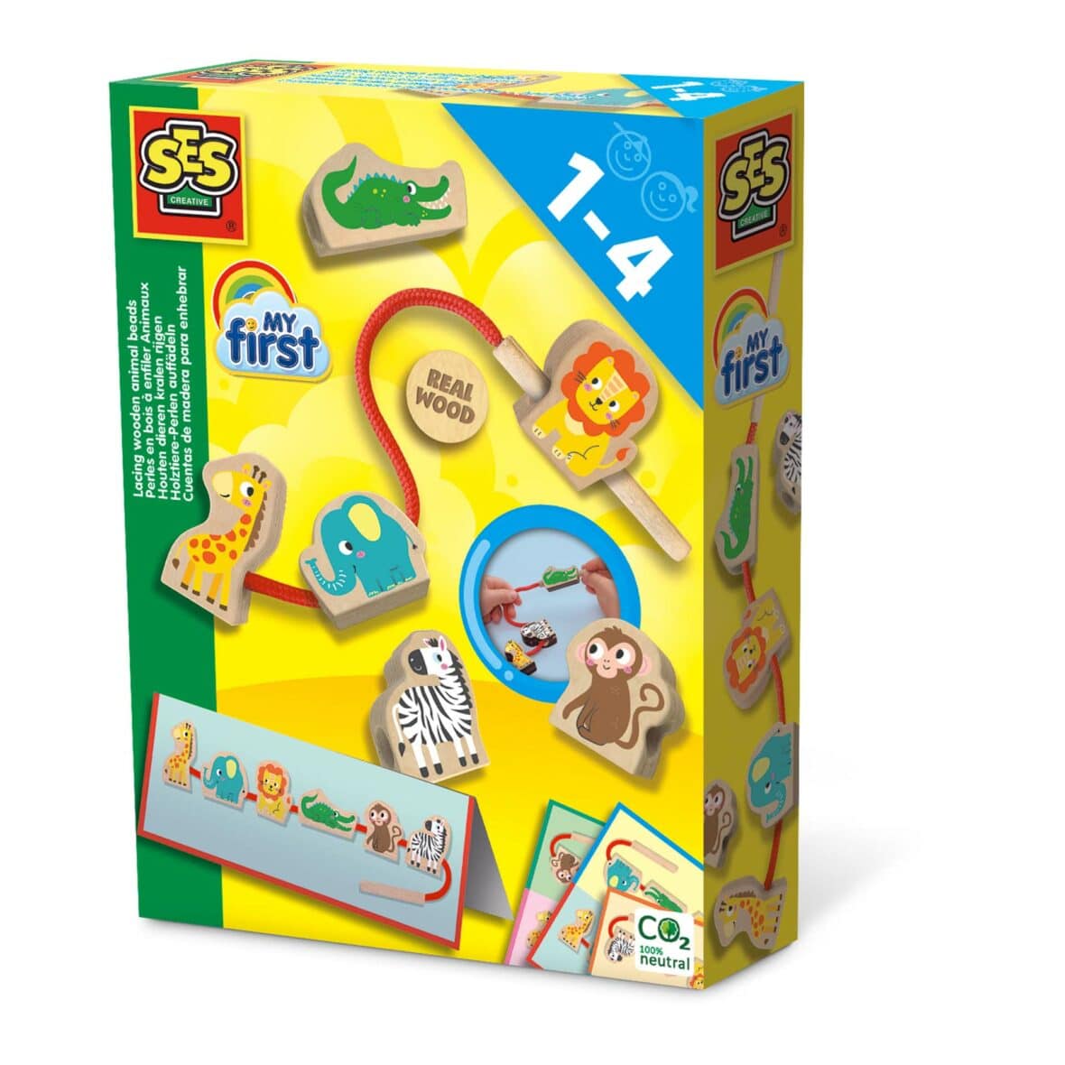 My first – Set de insirat animale din lemn