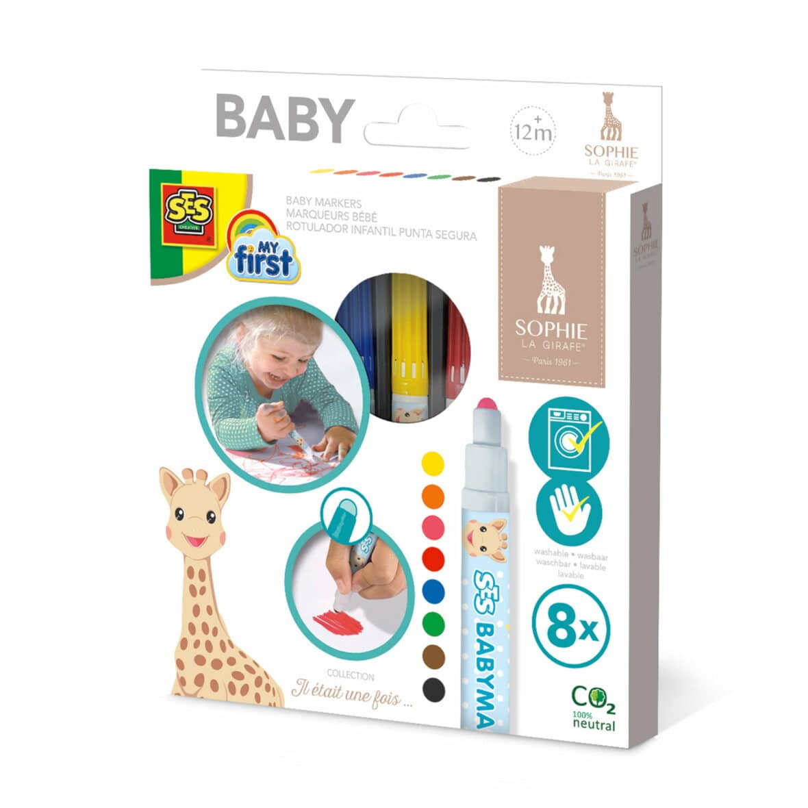 Girafa Sophie, Markere pentru copii