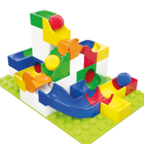 Extensie de schimbat directia, Traseu cu bile, Marble Run 43 piese, Hubelino