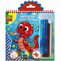 Carte de colorat cu activitati, culori metalice 3 in 1