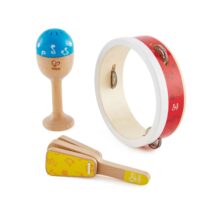 Jucarie muzicala din lemn, Set de percutie junior, Hape