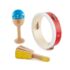 Jucarie muzicala din lemn, Set de percutie junior, Hape