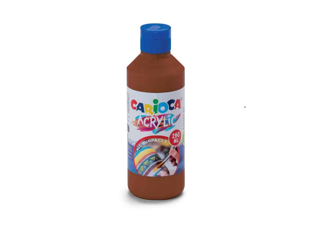 Acuarele acrilice tempera Carioca 250 ml – Maro