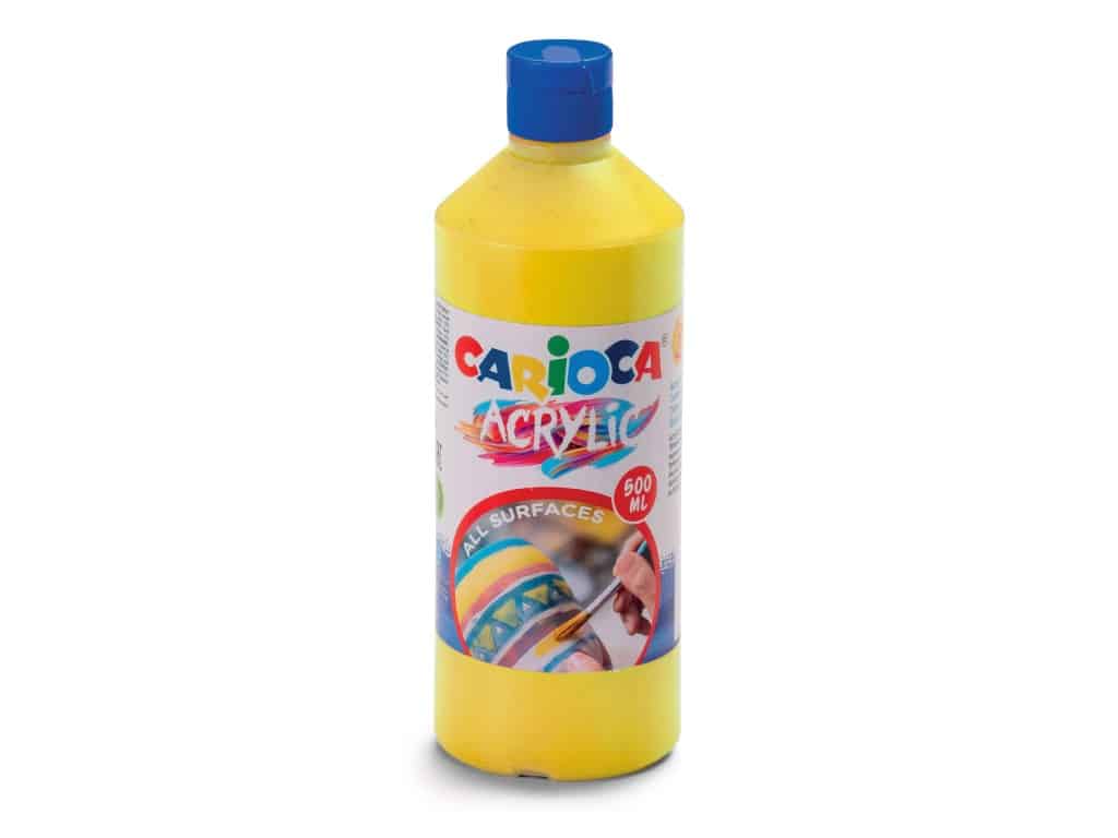 Acuarele acrilice tempera Carioca 500 ml – Galben