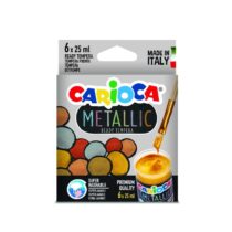 Set Culori Tempera Metallic Carioca, 6 x 25 ml