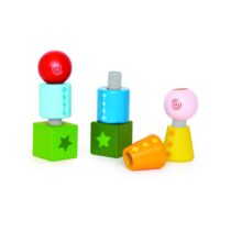 Jucarie din lemn, Set constructie prin insurubare