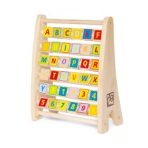Jucarie educativ din lemn, Abac alfabet