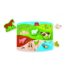 Puzzle din lemn, Animale de la ferma 3D, Hape, 2 ani +