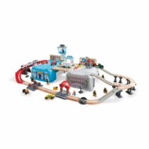 Set trenulet Metropola, din lemn, Hape
