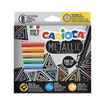Set Carioci, Fineliner Metallic, 8 buc, Carioca