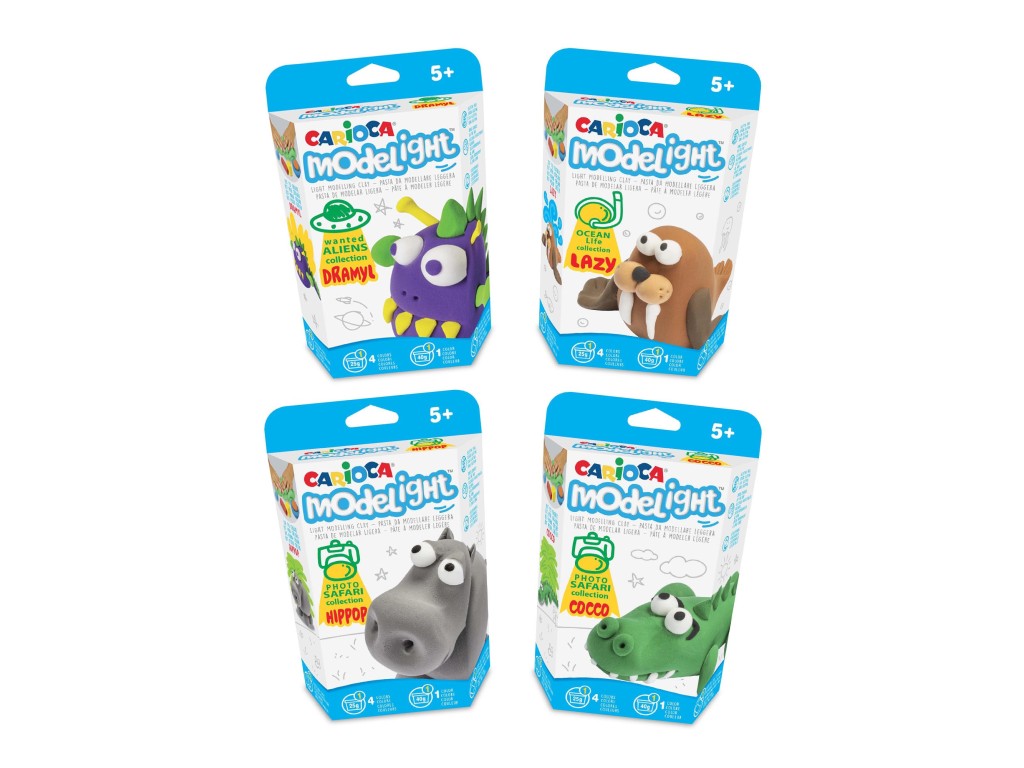 Plastilină ModeLight Carioca, Asortat, 4 buc