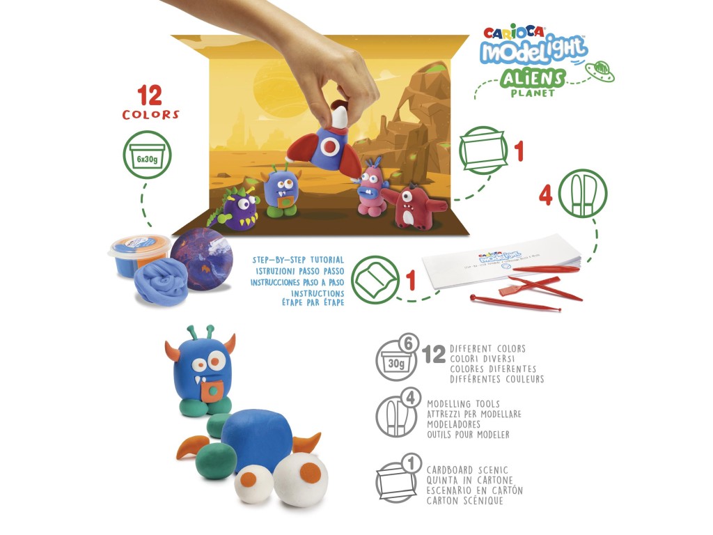 plastilina-modelight-maxi-playbox-aliens-carioca-detalii