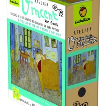 Kit Creativ si puzzle 224 piese Atelier Van Gogh, Ludattica, 8-9 ani +